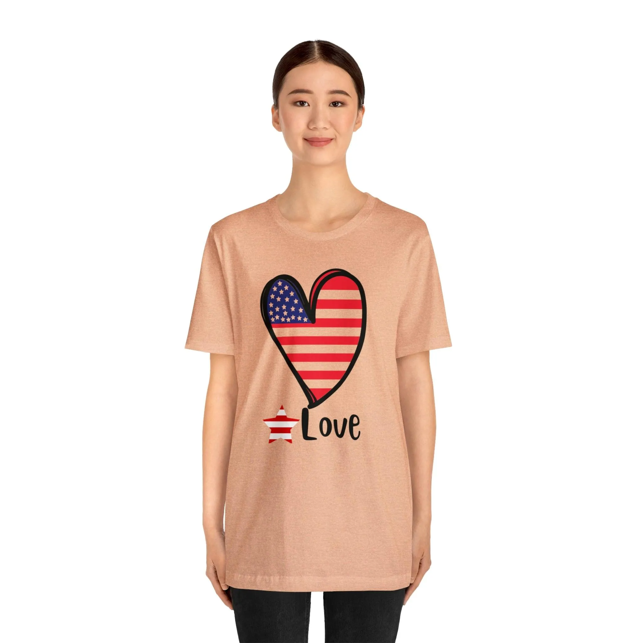 Memorial Day shirt, Love flag shirt, Independence Day, 4th of July shirt