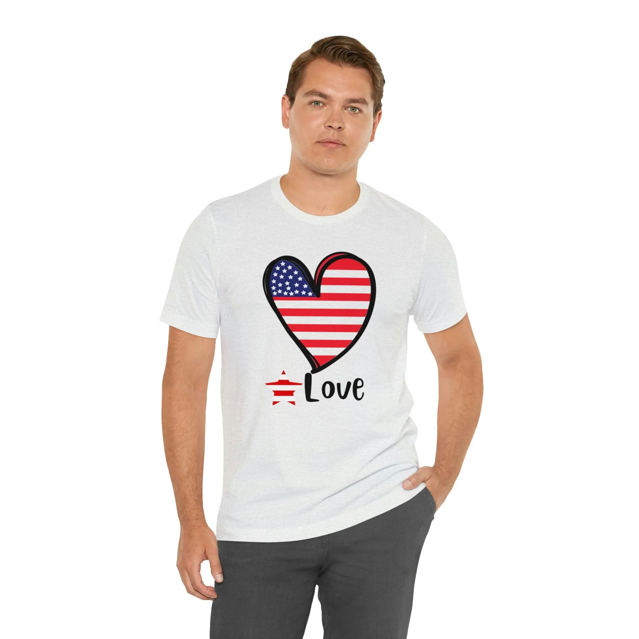 Memorial Day shirt, Love flag shirt, Independence Day, 4th of July shirt