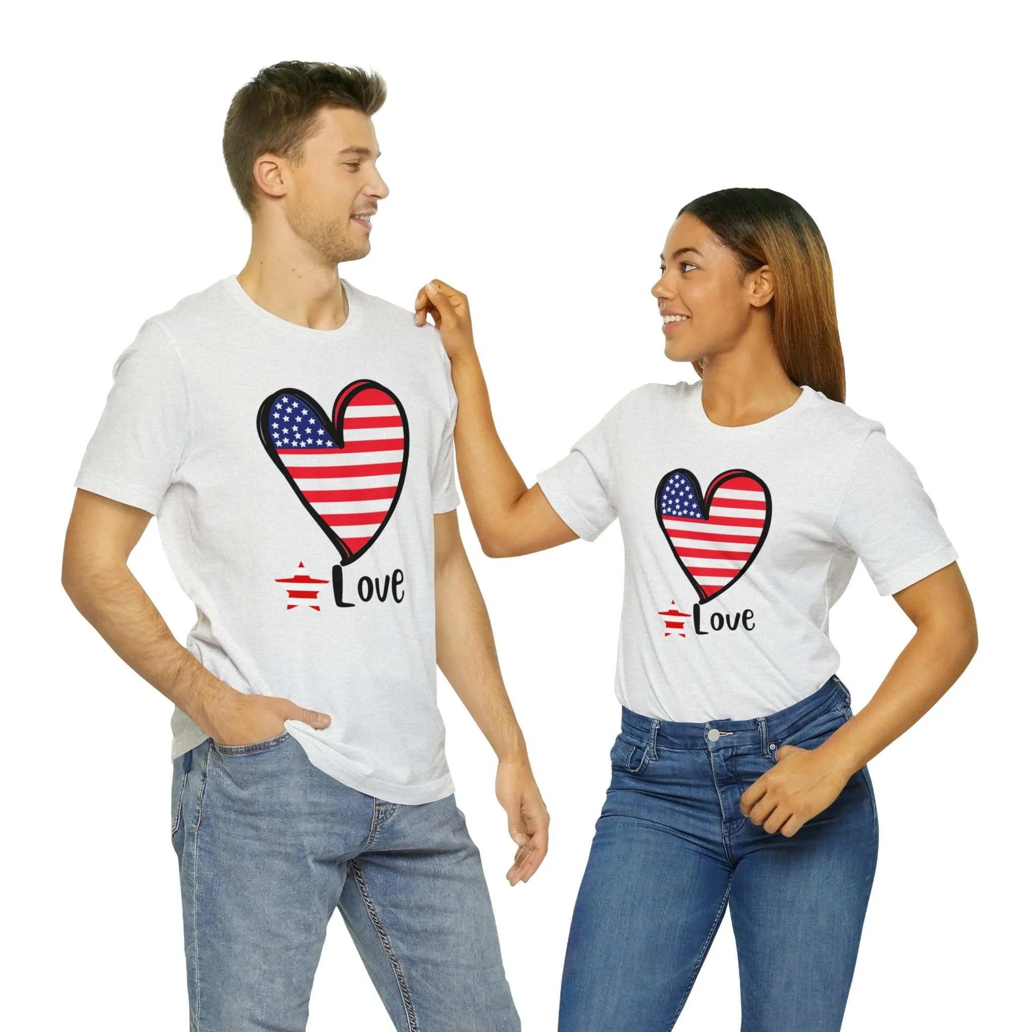 Memorial Day shirt, Love flag shirt, Independence Day, 4th of July shirt