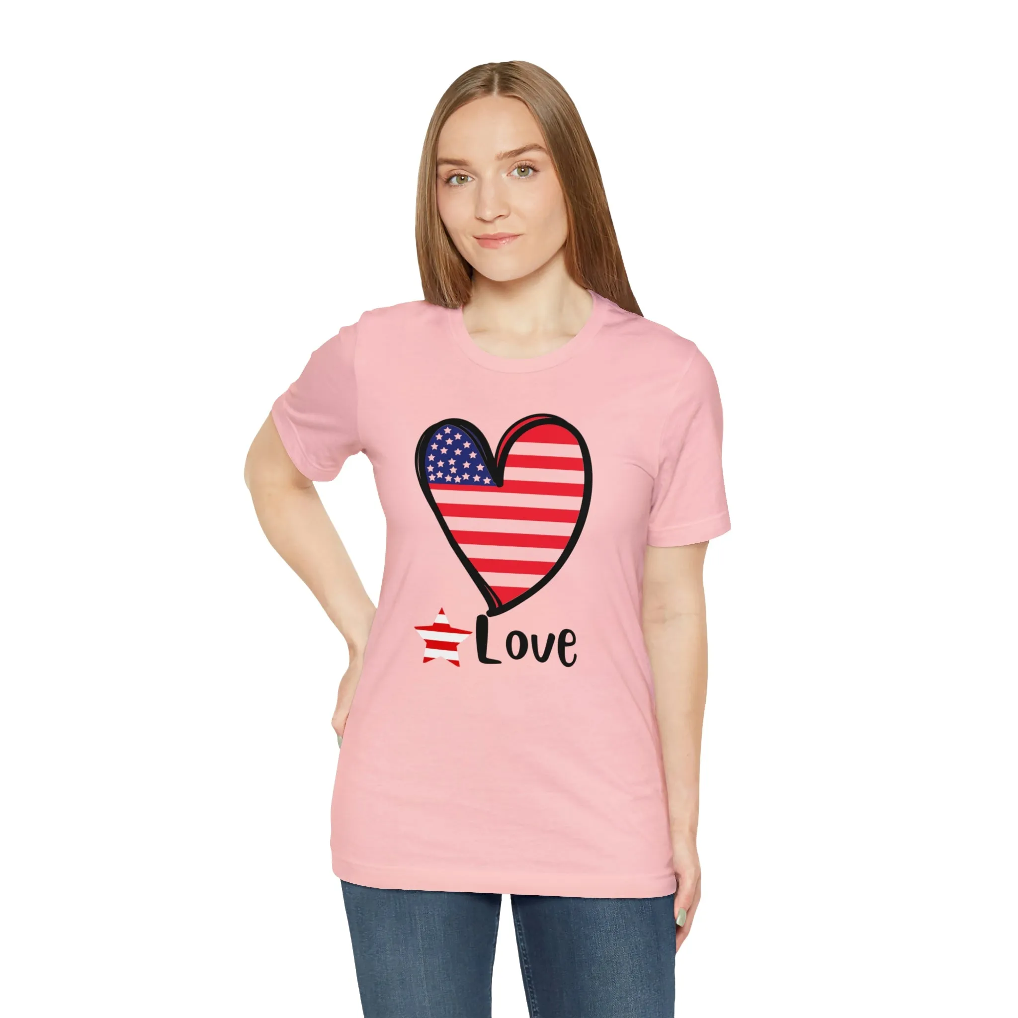 Memorial Day shirt, Love flag shirt, Independence Day, 4th of July shirt