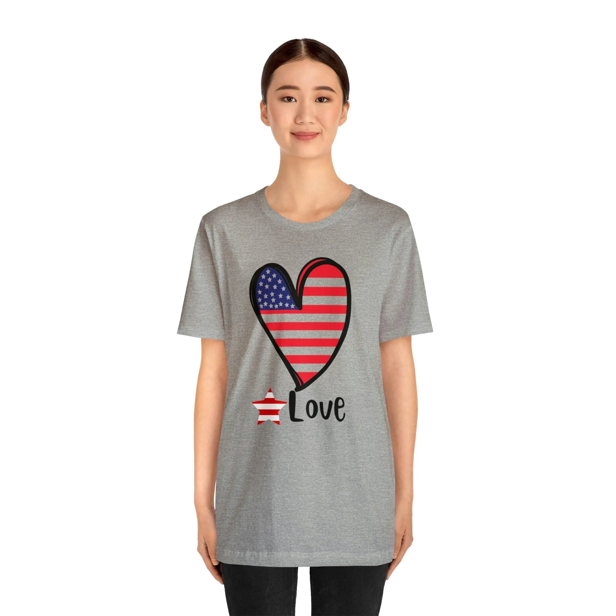 Memorial Day shirt, Love flag shirt, Independence Day, 4th of July shirt