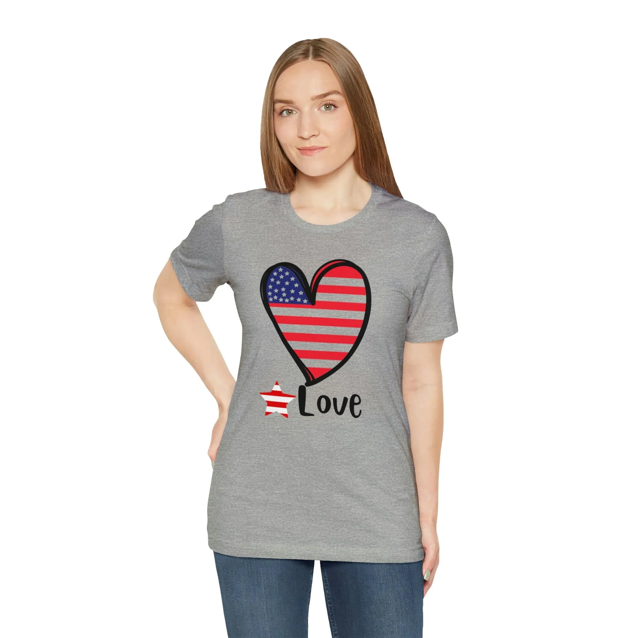 Memorial Day shirt, Love flag shirt, Independence Day, 4th of July shirt