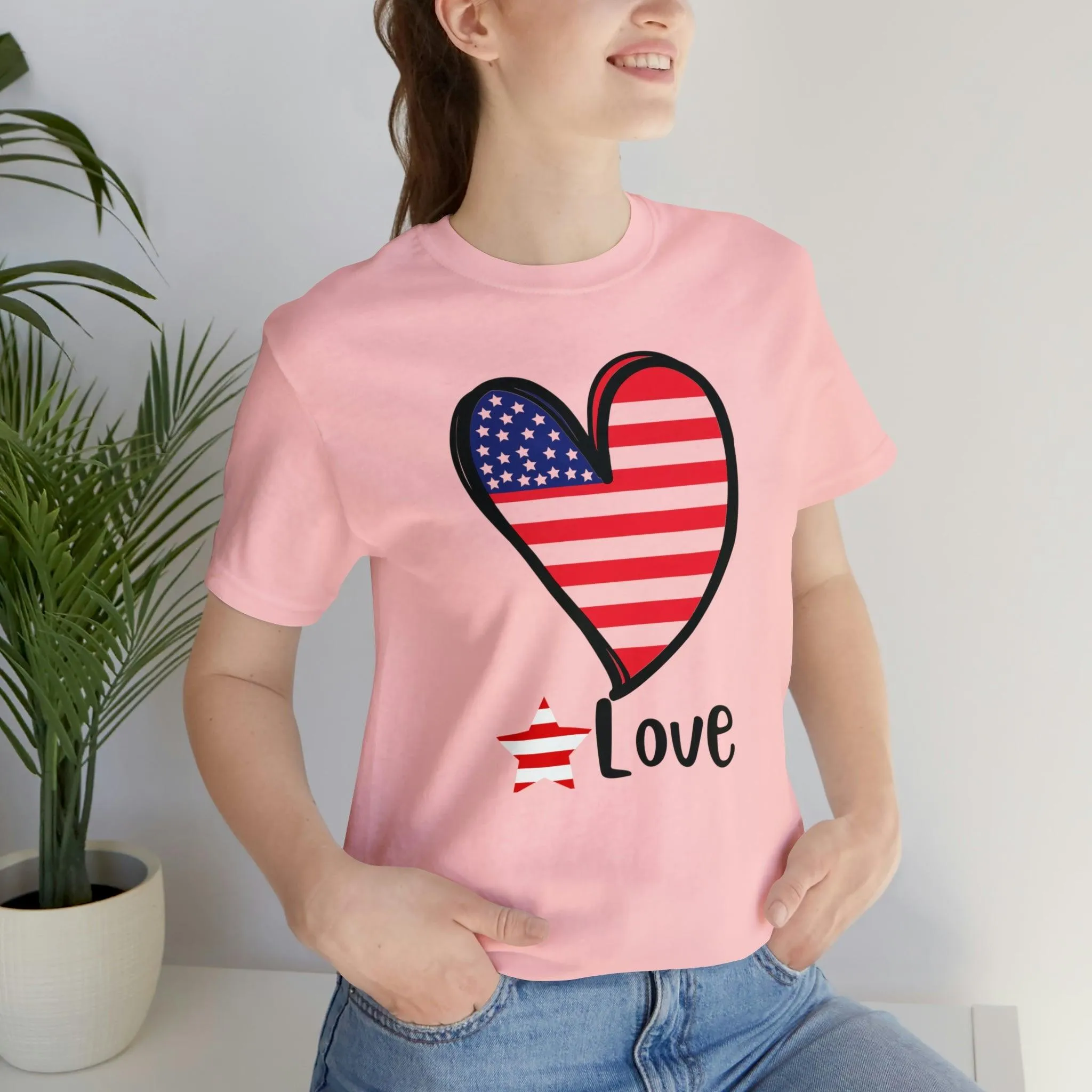 Memorial Day shirt, Love flag shirt, Independence Day, 4th of July shirt