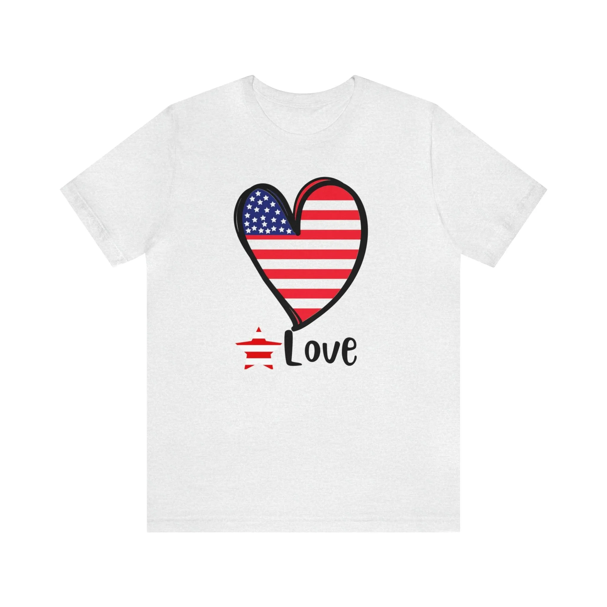 Memorial Day shirt, Love flag shirt, Independence Day, 4th of July shirt