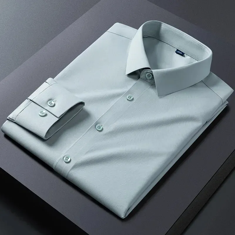 Men's Casual Buttoned Long Sleeve Shirt with Collar  | Ideal for All Seasons