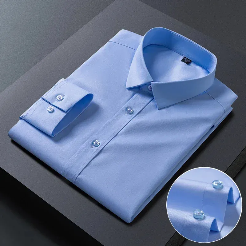 Men's Casual Buttoned Long Sleeve Shirt with Collar  | Ideal for All Seasons