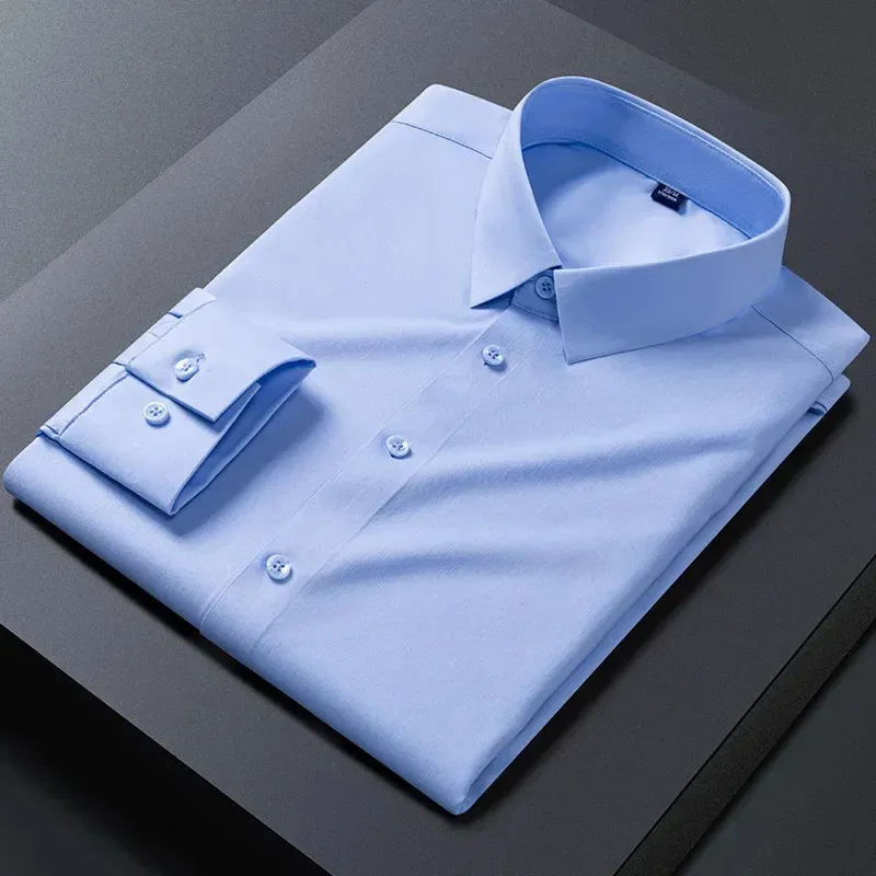 Men's Casual Buttoned Long Sleeve Shirt with Collar  | Ideal for All Seasons