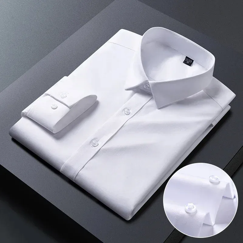 Men's Casual Buttoned Long Sleeve Shirt with Collar  | Ideal for All Seasons