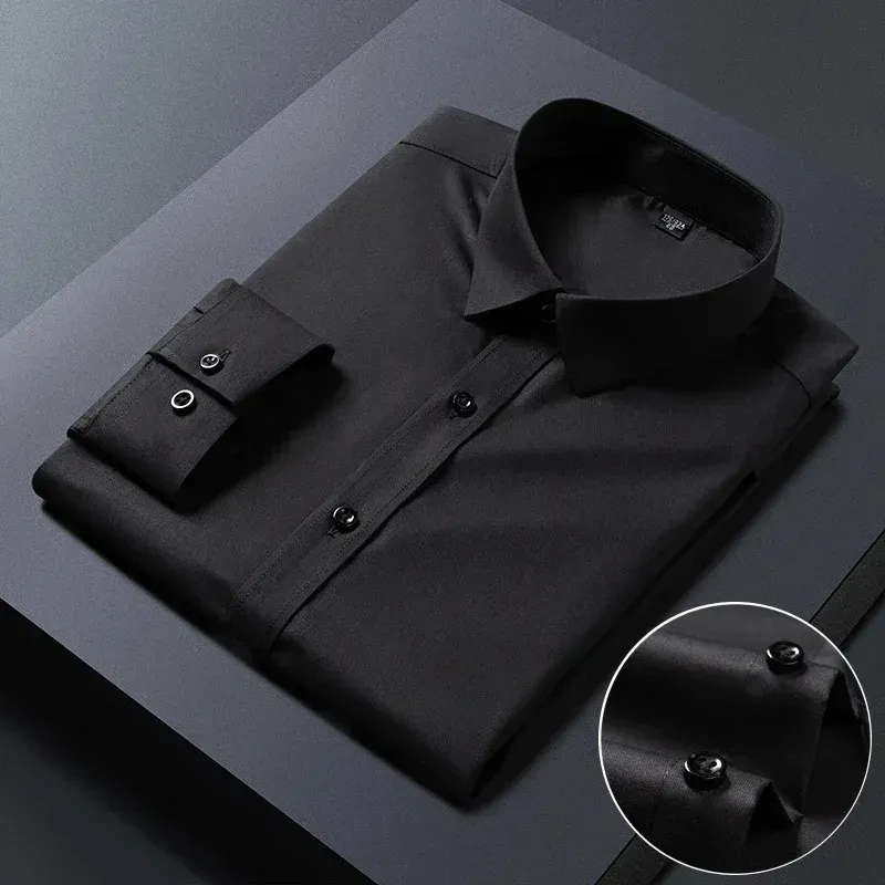 Men's Casual Buttoned Long Sleeve Shirt with Collar  | Ideal for All Seasons