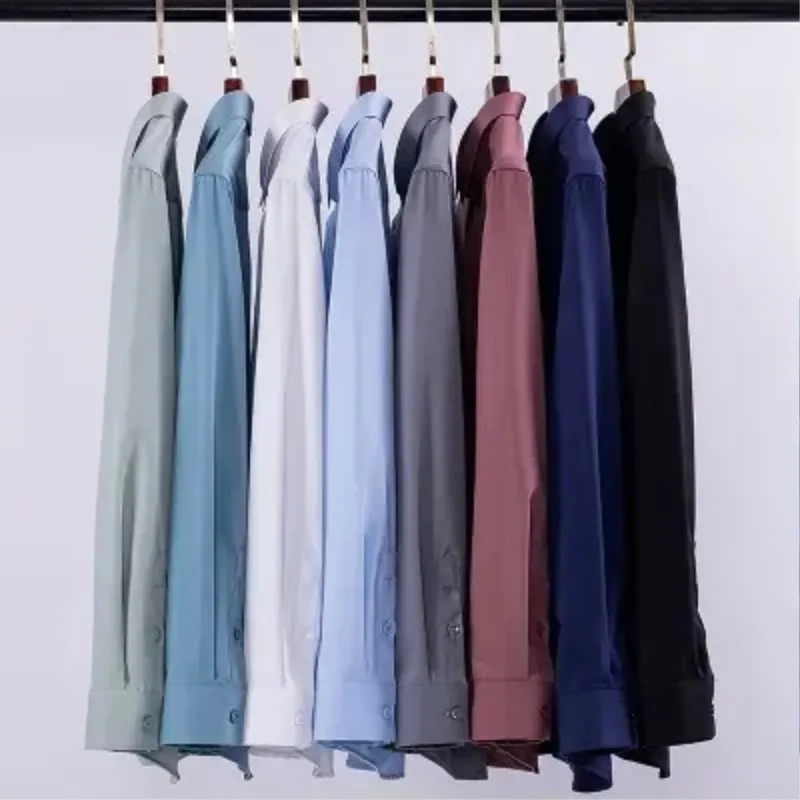 Men's Casual Buttoned Long Sleeve Shirt with Collar  | Ideal for All Seasons