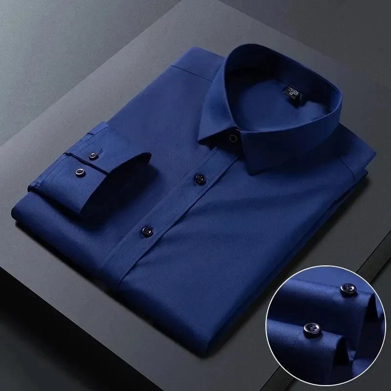 Men's Casual Buttoned Long Sleeve Shirt with Collar  | Ideal for All Seasons