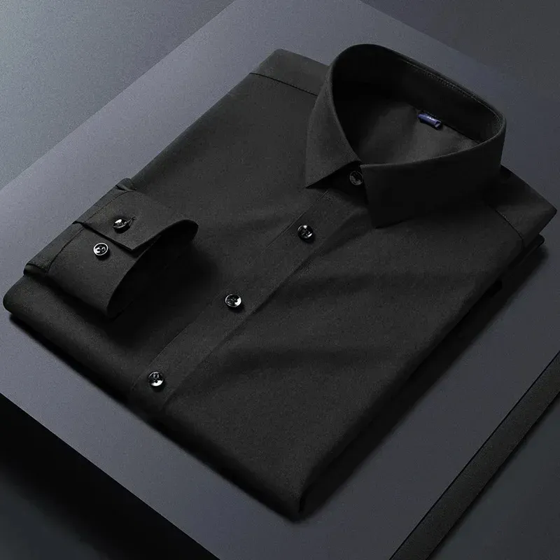 Men's Casual Buttoned Long Sleeve Shirt with Collar  | Ideal for All Seasons