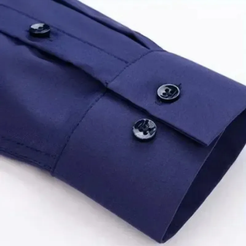 Men's Casual Buttoned Long Sleeve Shirt with Collar  | Ideal for All Seasons