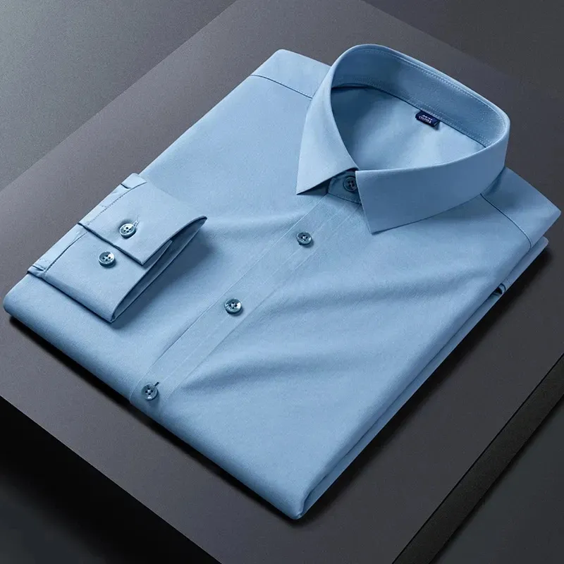 Men's Casual Buttoned Long Sleeve Shirt with Collar  | Ideal for All Seasons