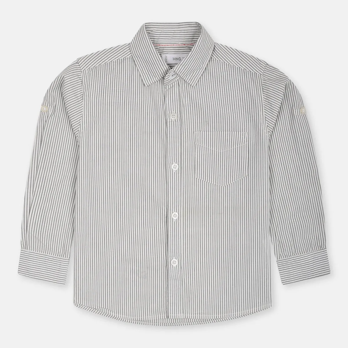 MNG Grey & White Lines Casual Shirts 10805