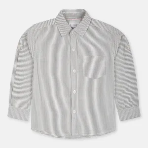 MNG Grey & White Lines Casual Shirts 10805