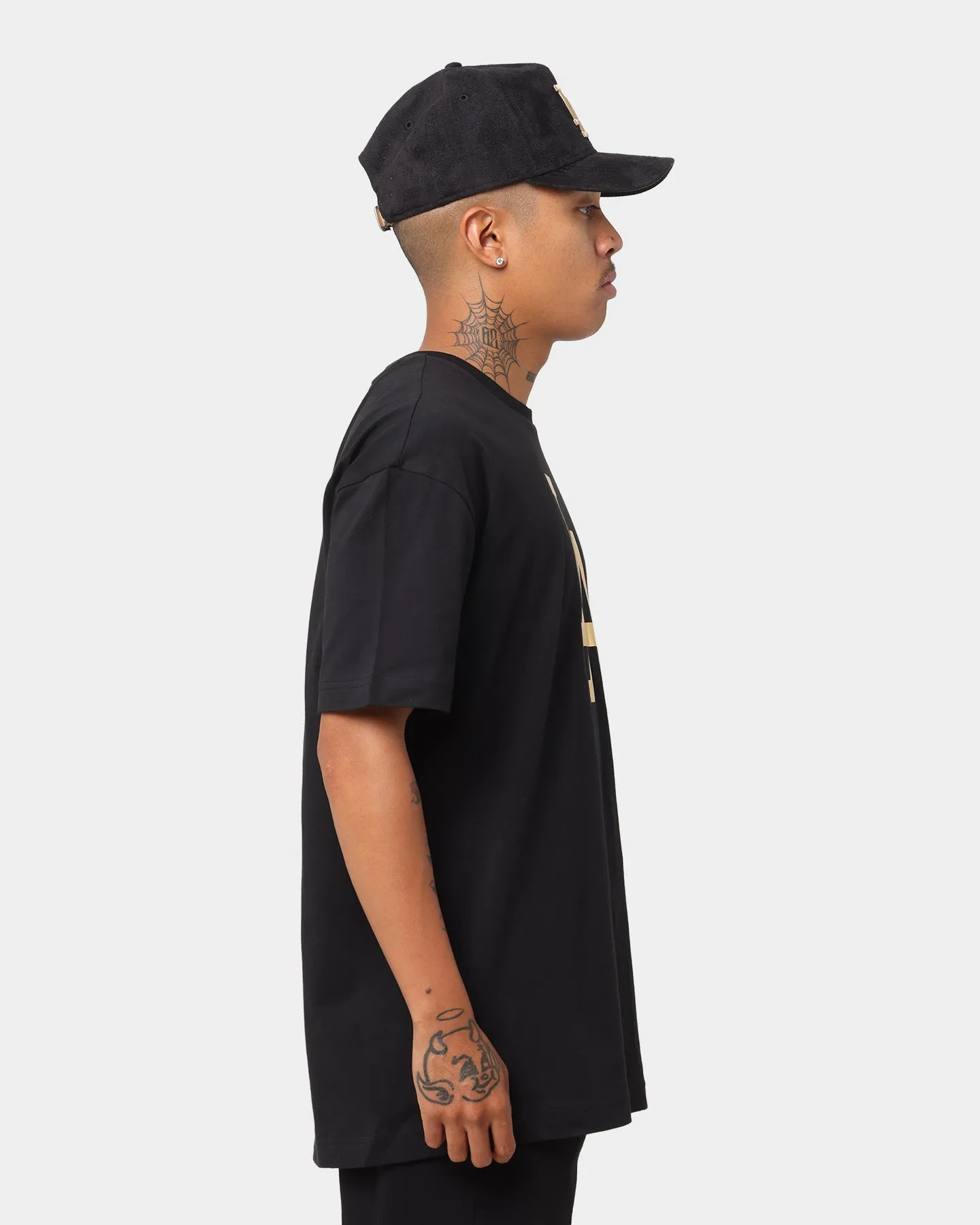 New Era Los Angeles Dodgers "Metallic" Oversize T-Shirt Black/Gold