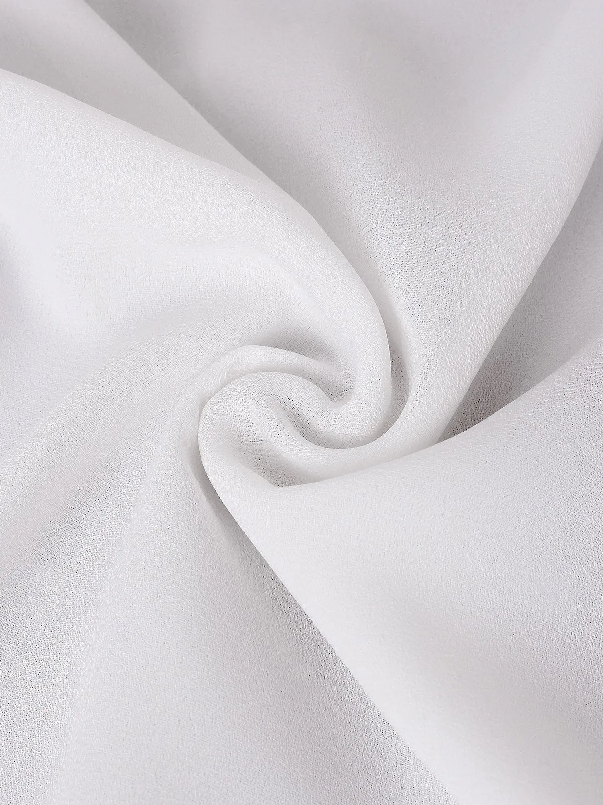 OEM ODM V-Neck Plain Long Sleeve Irregular Hem White Blouses
