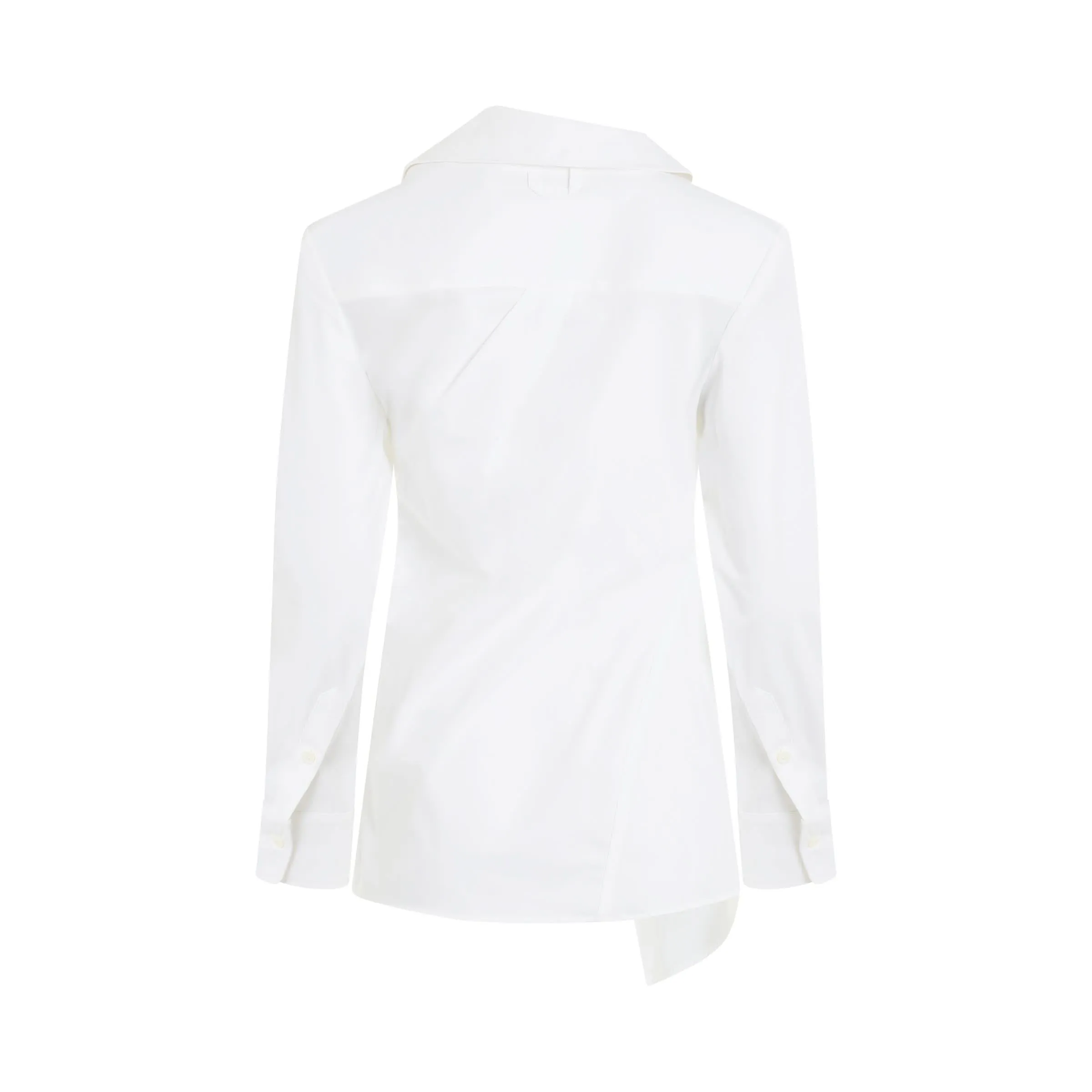 Pablo Asymmetric Shirt in White