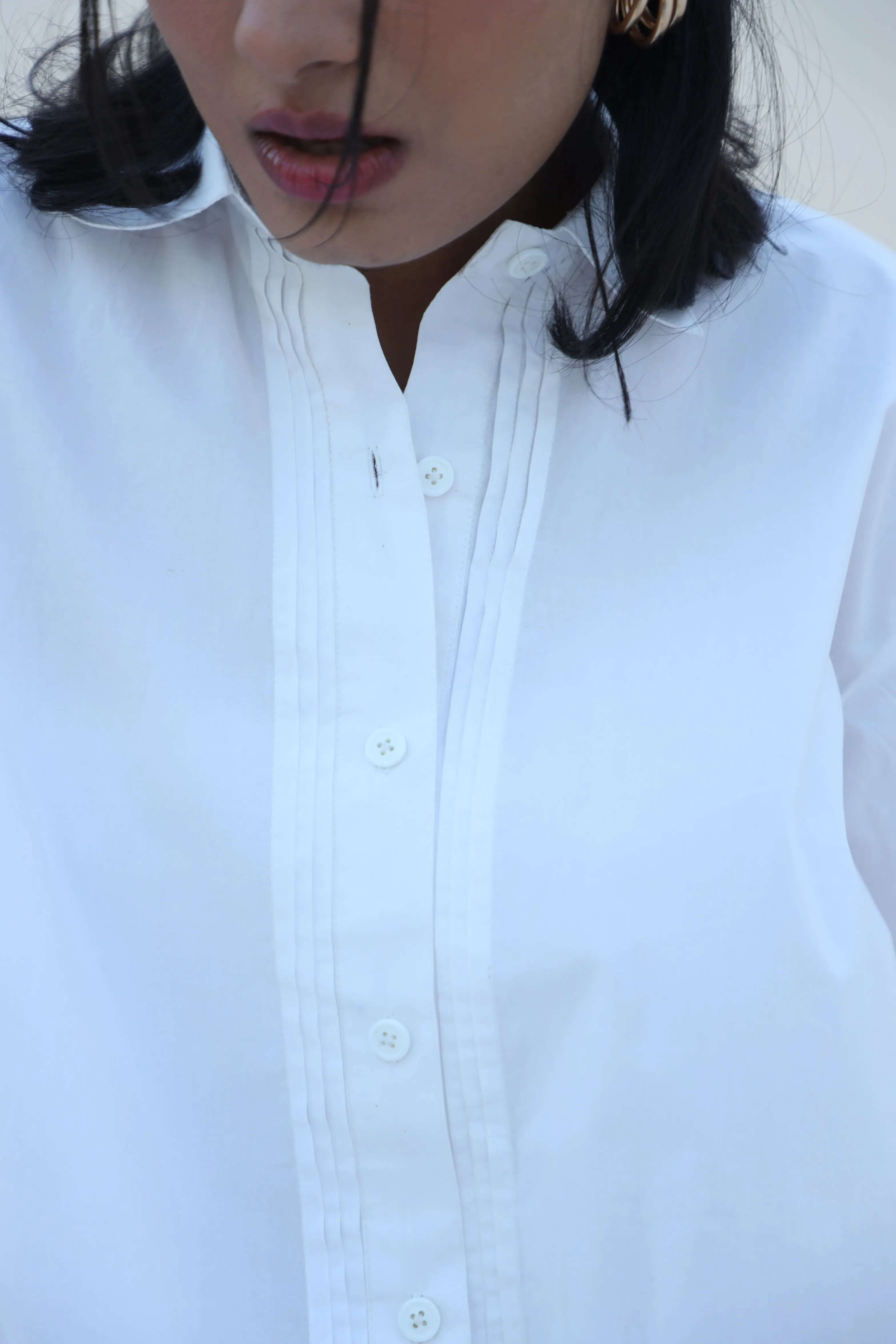 Pleat Perfection Button Up