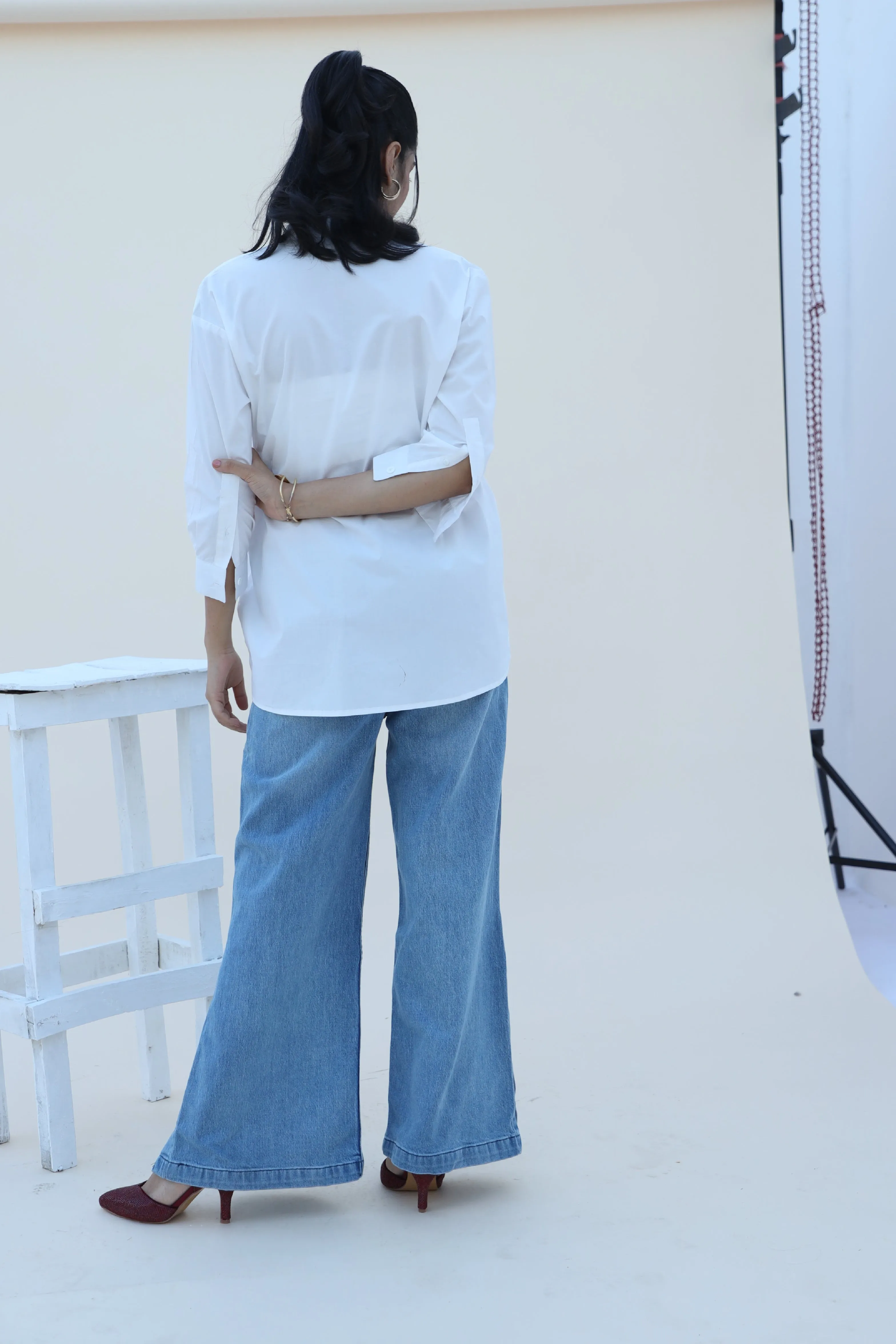 Pleat Perfection Button Up