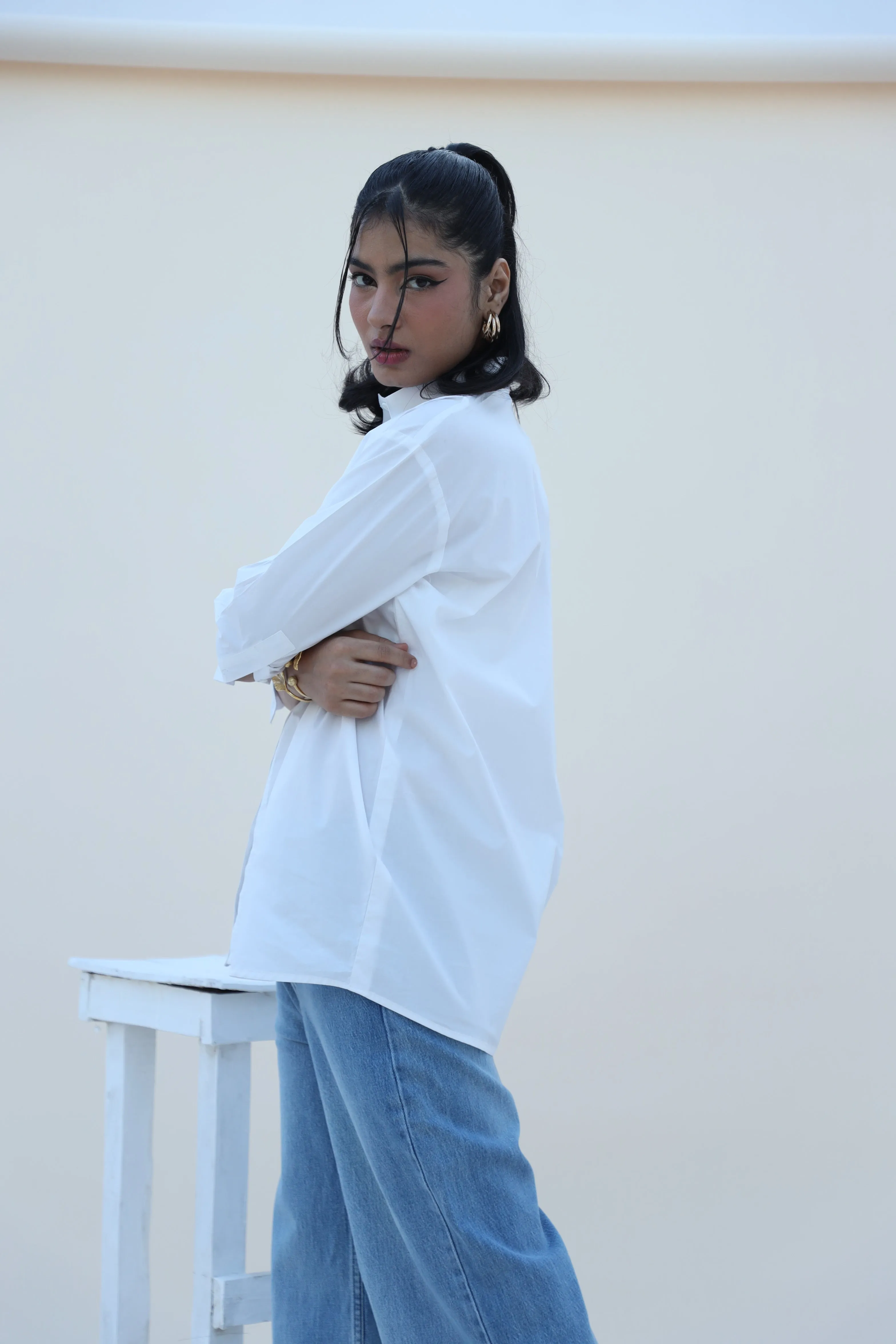 Pleat Perfection Button Up