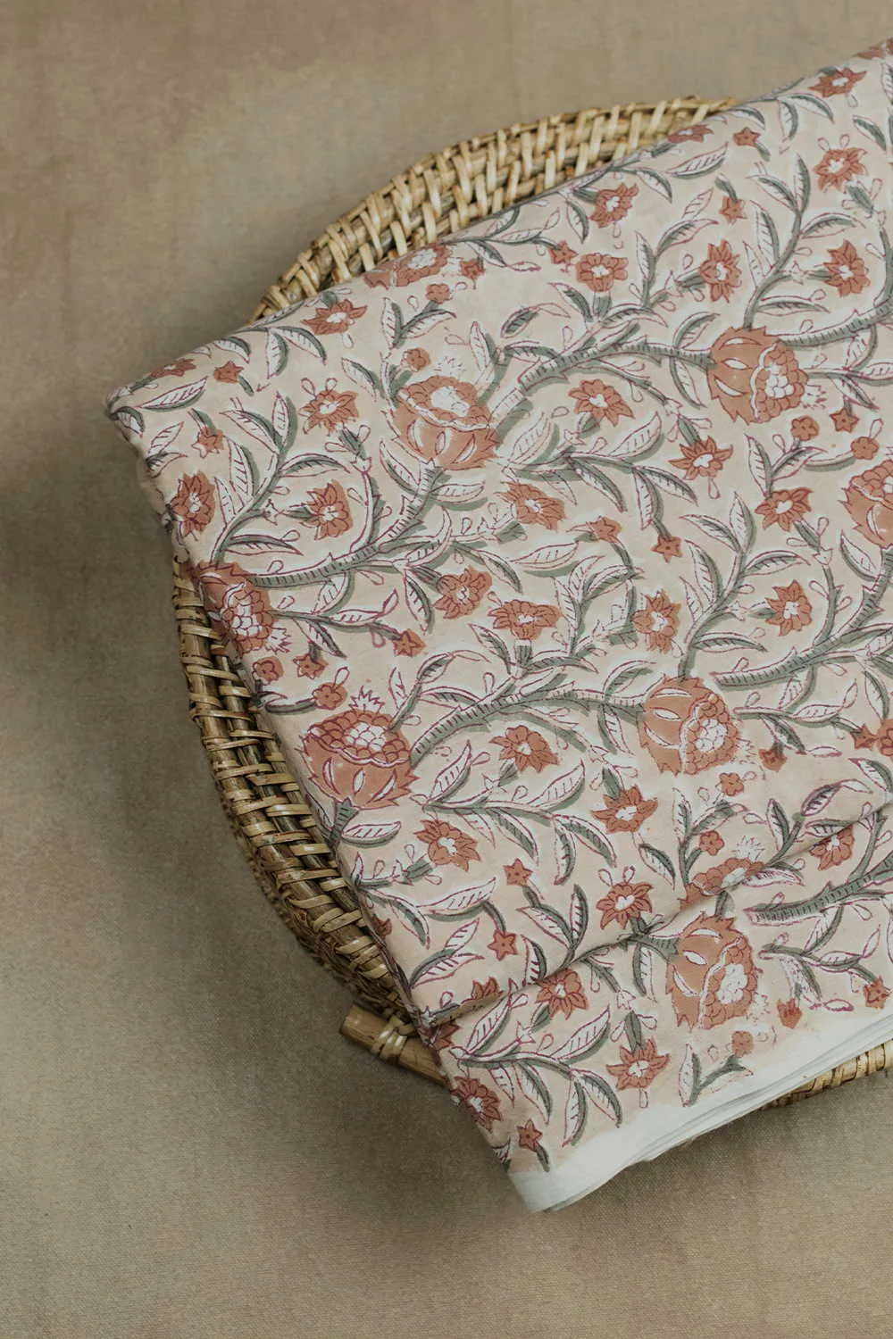 Prettiest Floral Sanganeri Cotton Fabric - 1.3m