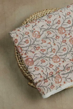 Prettiest Floral Sanganeri Cotton Fabric - 1.3m