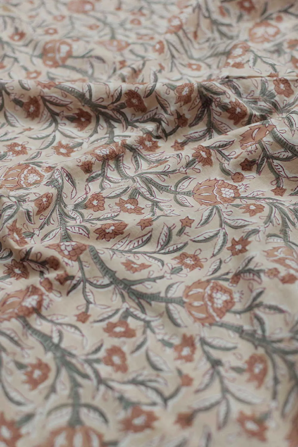 Prettiest Floral Sanganeri Cotton Fabric - 1.3m