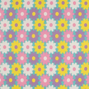 Printed Poplin - HULA-HOOP - 003 - Aqua