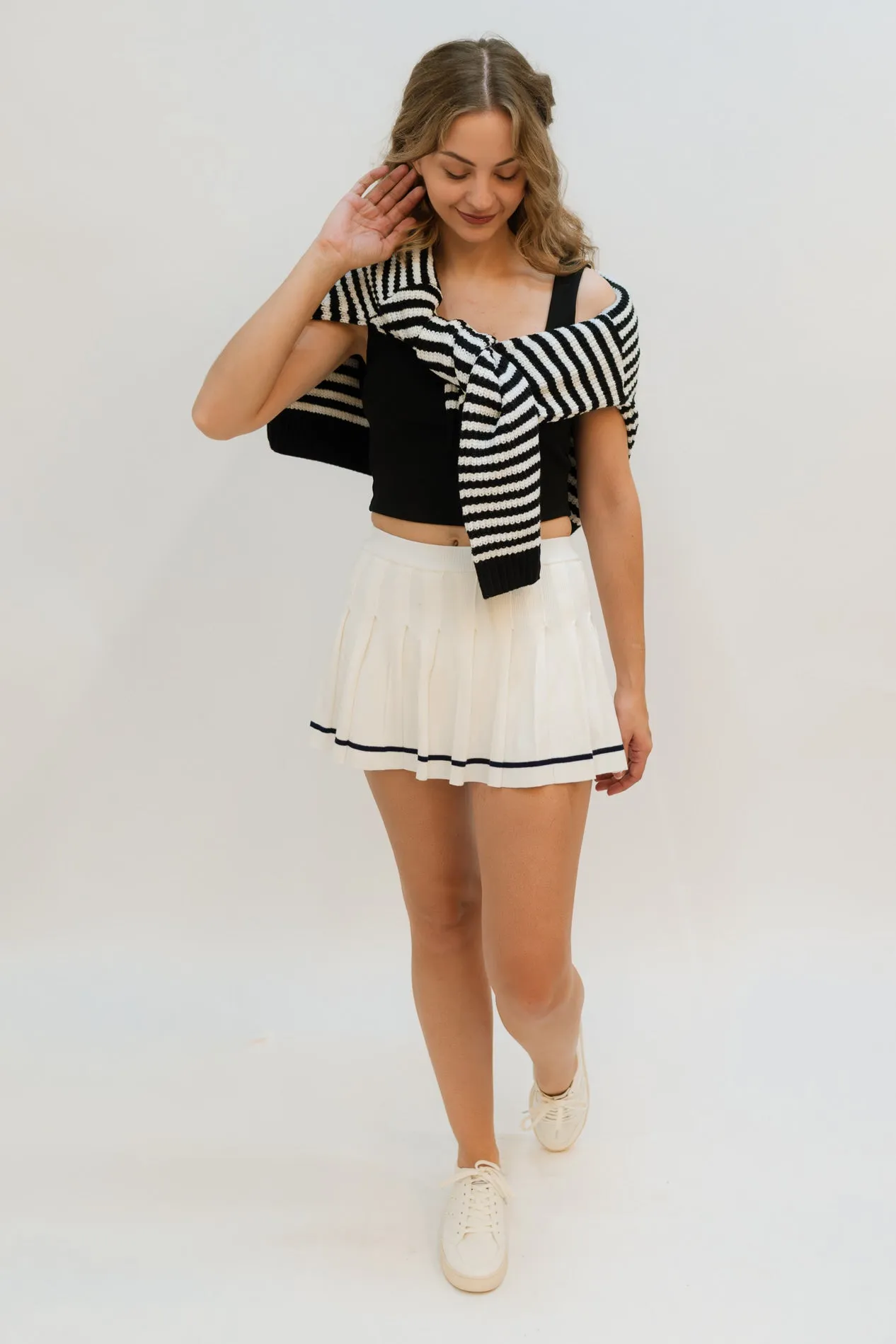 Romina Collared Sweater - Black