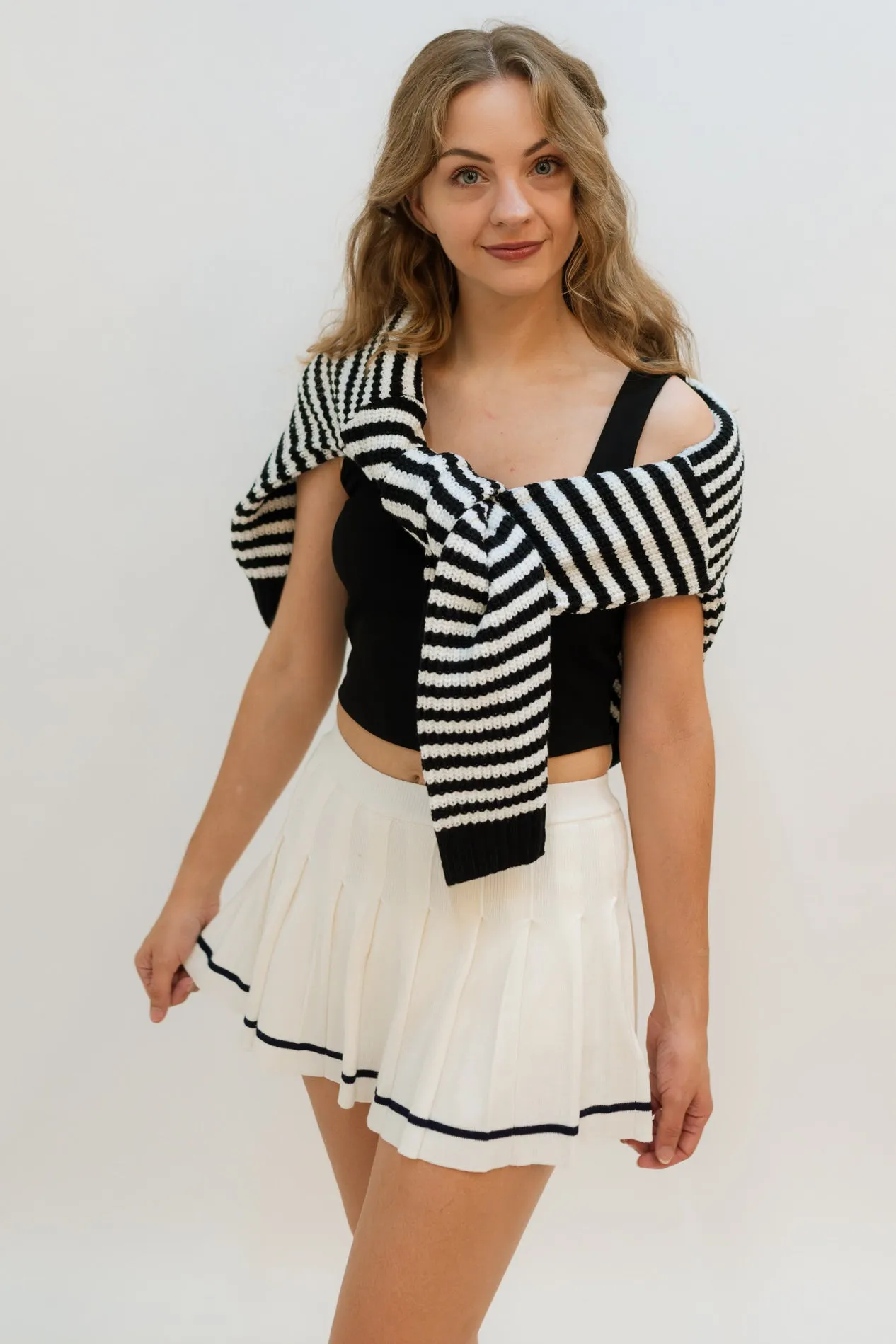 Romina Collared Sweater - Black