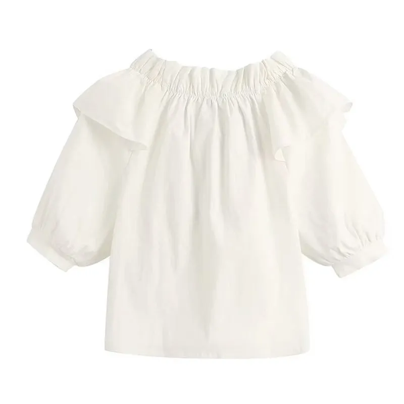 RUFFLED TOP