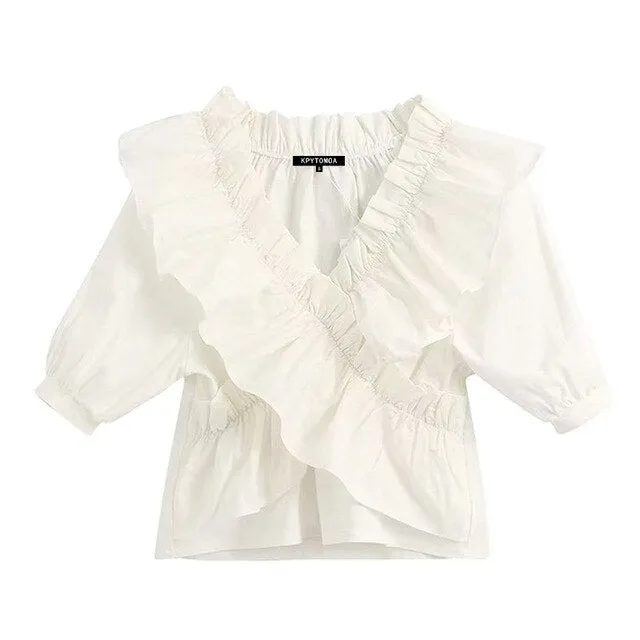 RUFFLED TOP