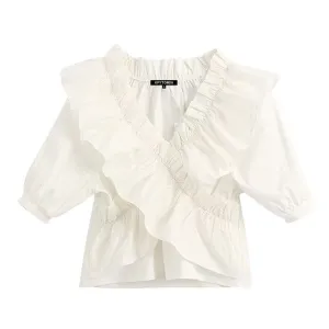 RUFFLED TOP
