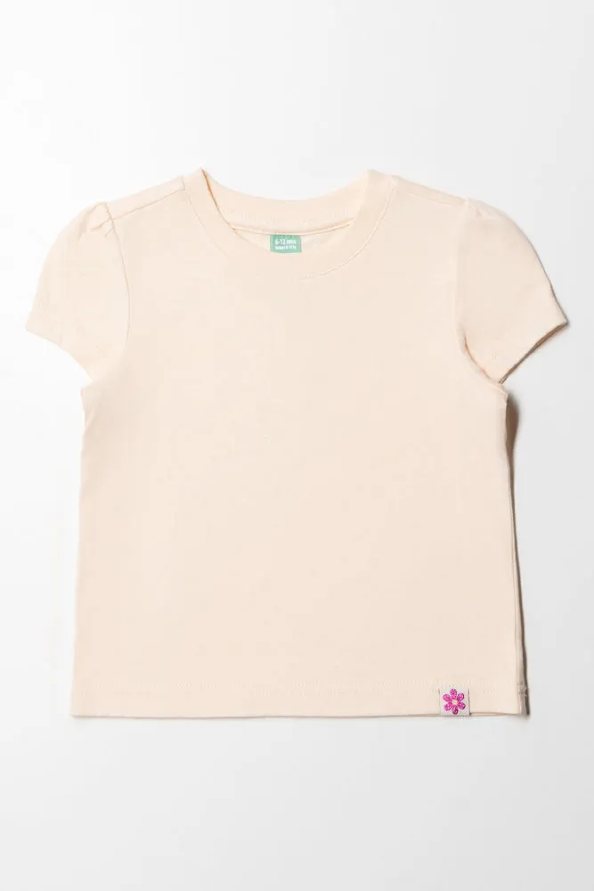Short Sleeve T-Shirt Peach