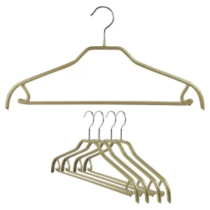 Silhouette Shirt Hanger with Bar & Hook, 41-FRS, Gold