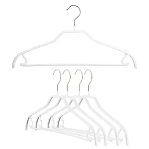 Silhouette Shirt Hanger with Bar & Hook, 41FRS, White