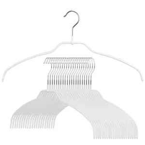 Silhouette Space-Saving Shirt Hanger, 42FT, White