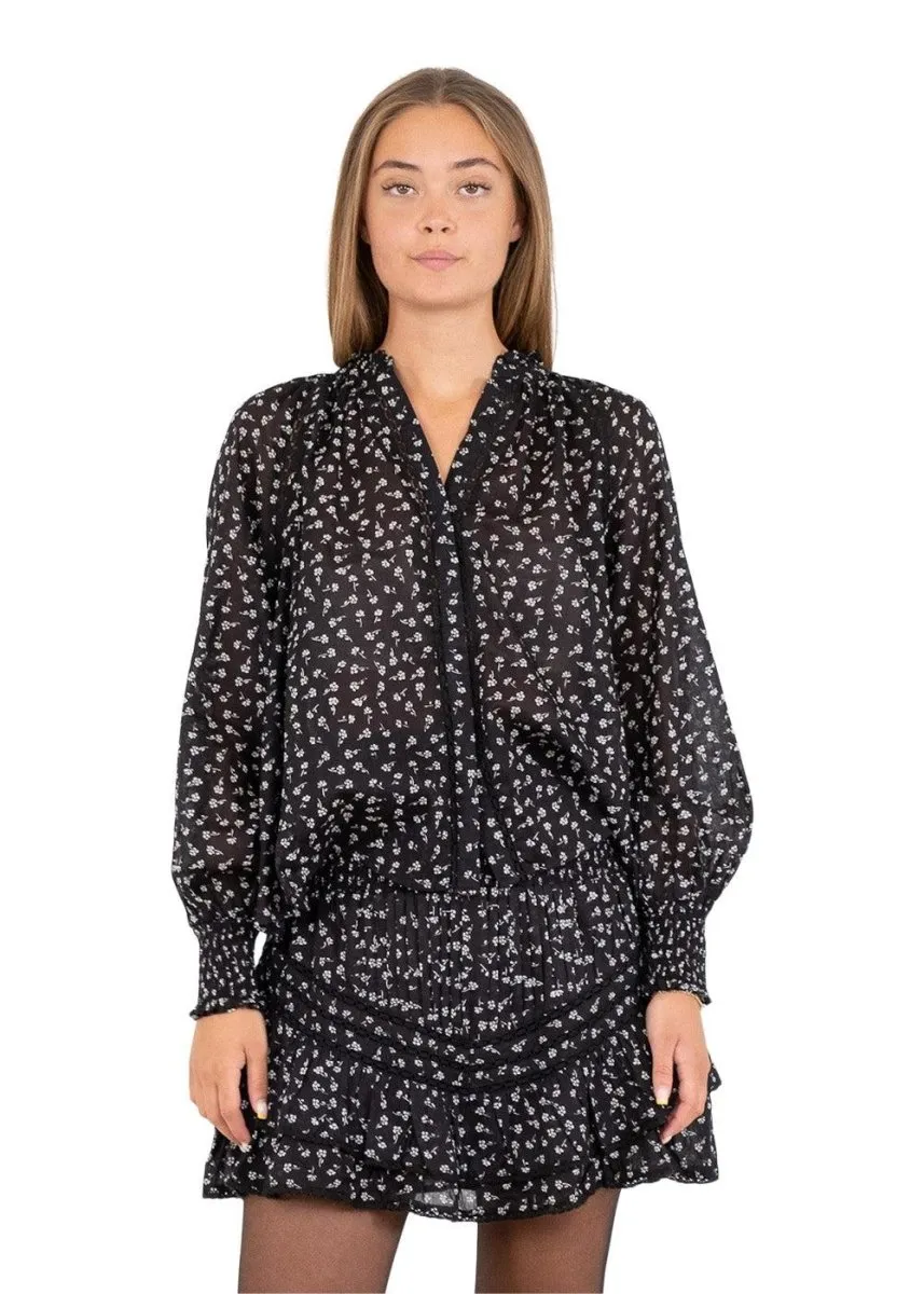 Stimma Twinkle Flower Blouse - Black