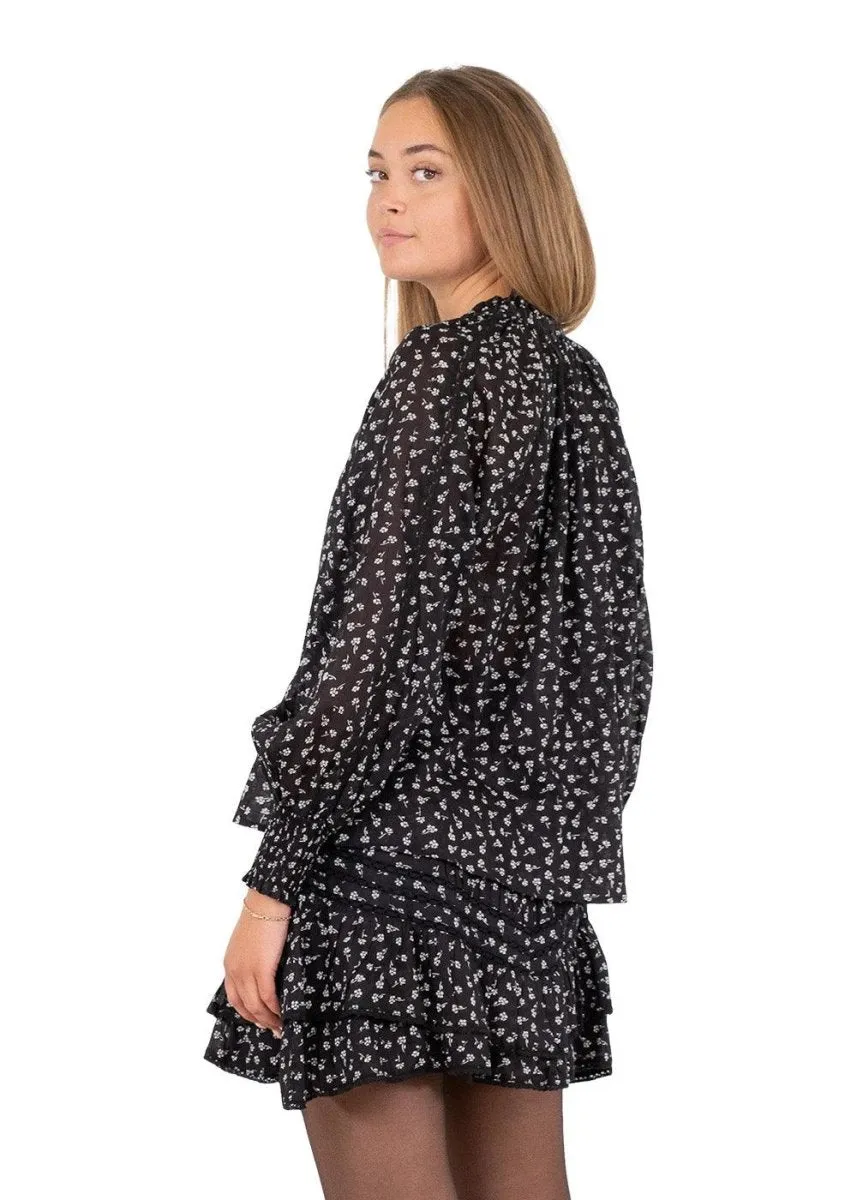 Stimma Twinkle Flower Blouse - Black