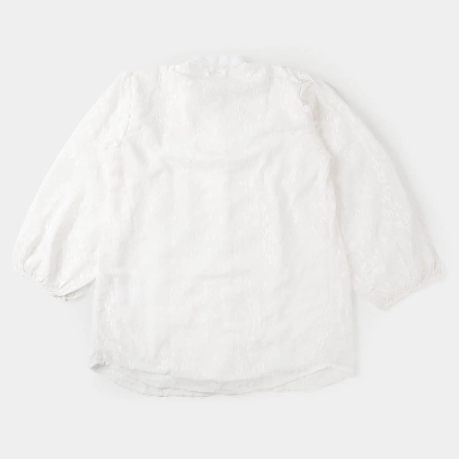Teens Girls Chiffon Casual Top - White