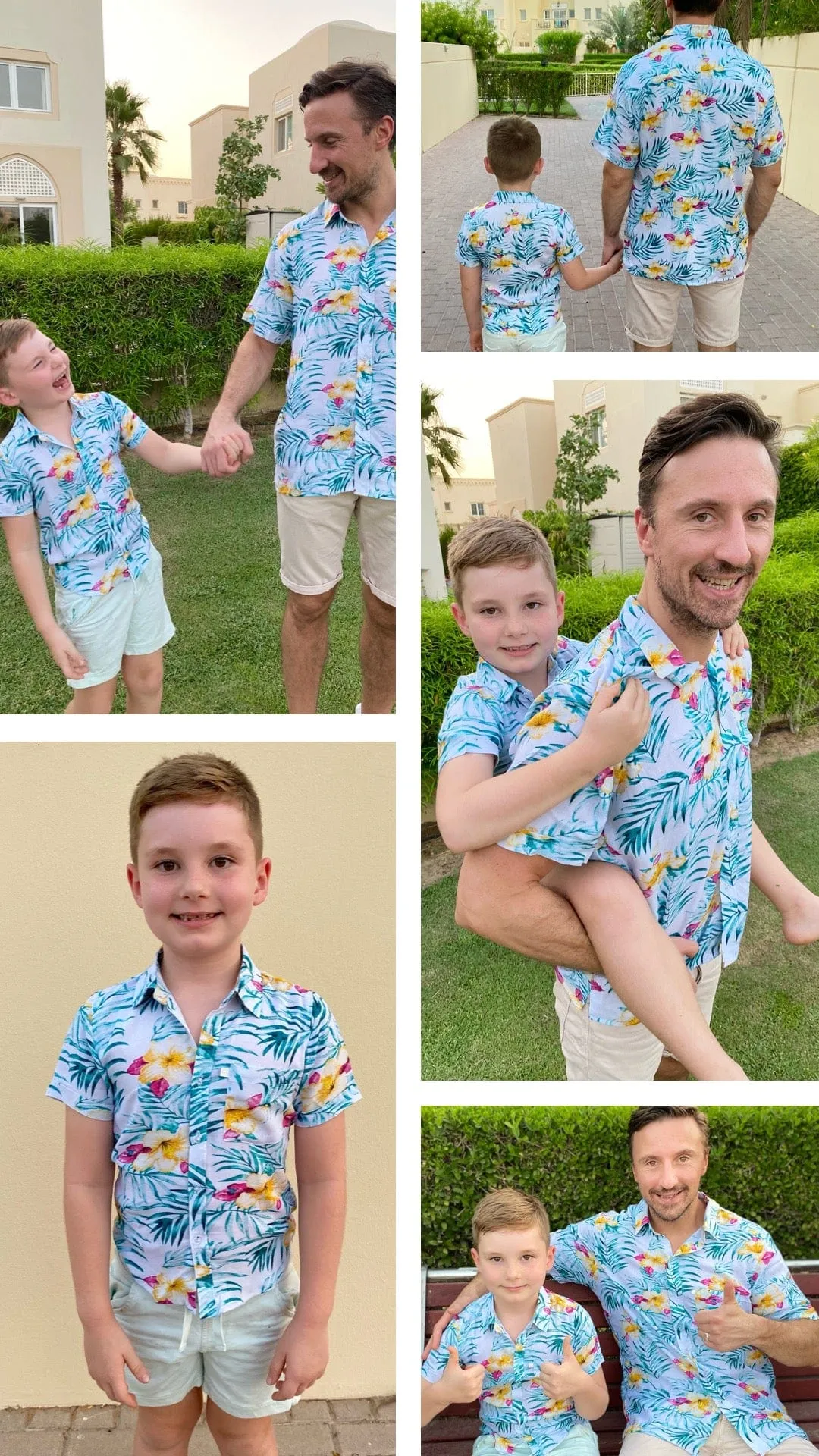 The Boy's Casual Shirt - Watermelon Hope (Navy)