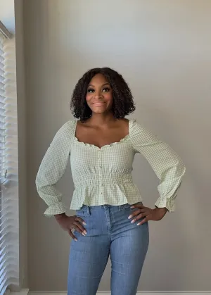 The Macy Peplum Top
