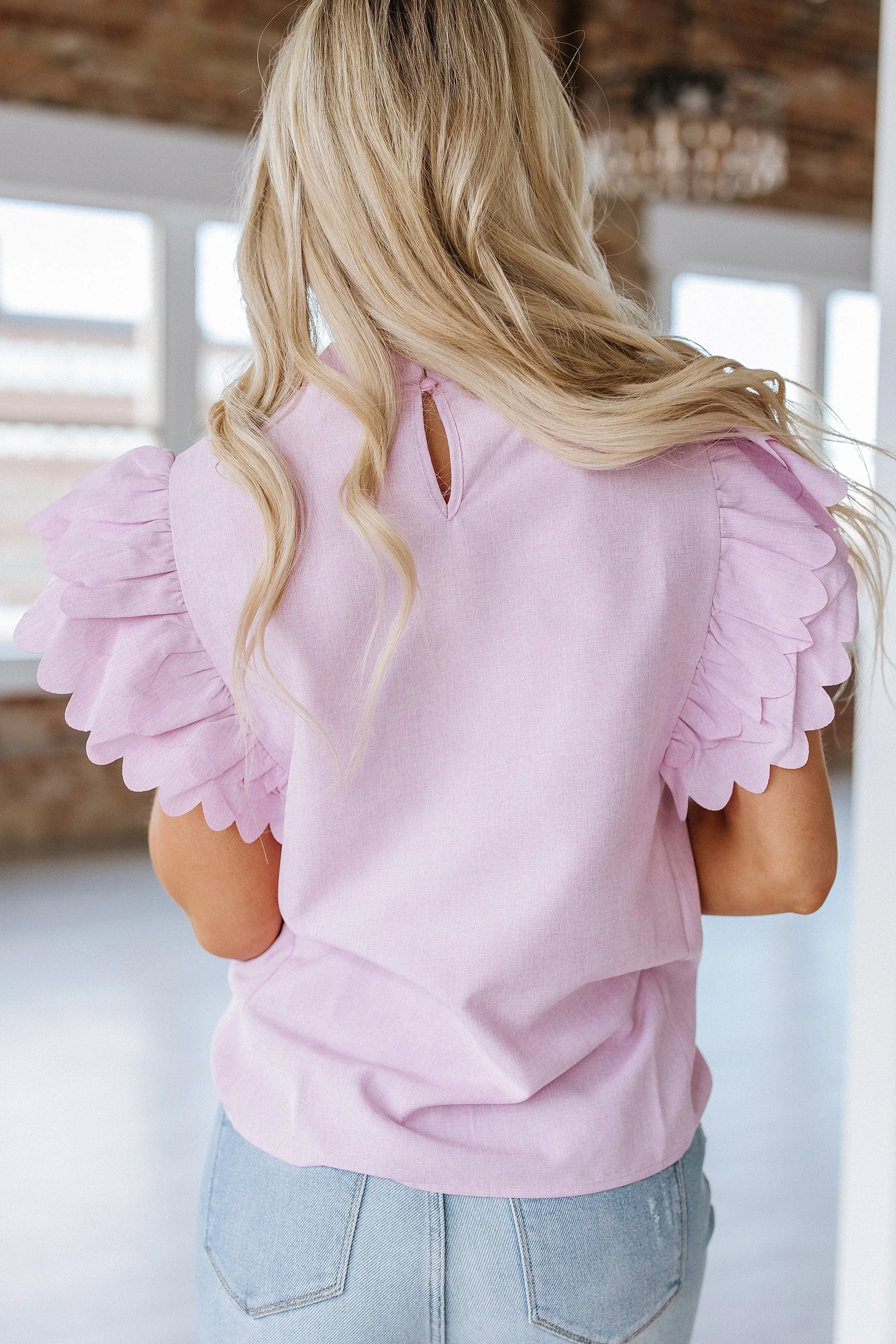 Toby Ruffle Sleeve Blouse | DROPSHIP