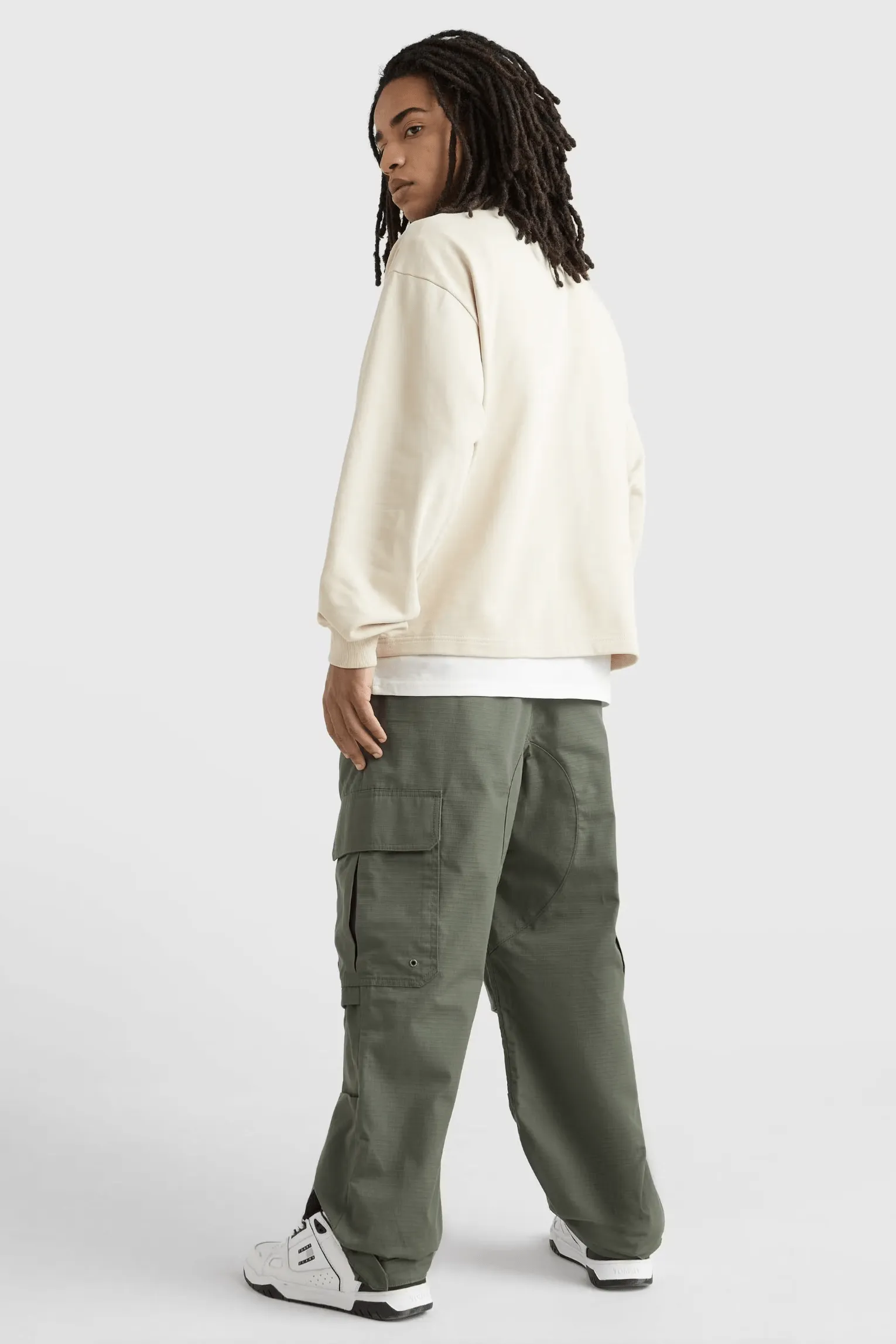 TOMMY JEANS RELAXED BOXY TINY CREW - CLASSIC BEIGE