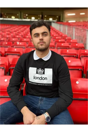 Weekend Offender x Modfather Clothing - London Black - Sweatshirt