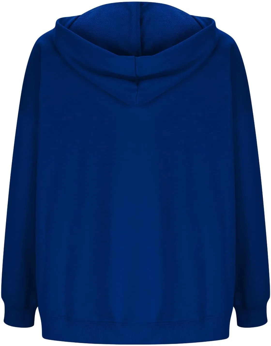 Womens Oversized Hoodies V Neck Sweatshirts Solid Long Sleeve Pullover Casual Fall Clothes 2024 Trendy Hooded Top