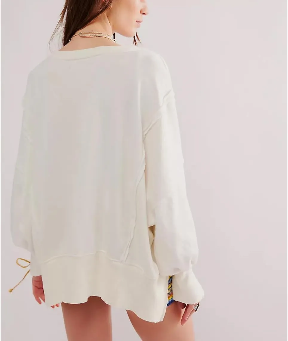 Y2k Oversized Sweatshirt for Women Crewneck Graphic Sweatshirts Long Sleeve Drop Shoulder Preppy Shirts Pullover Tops
