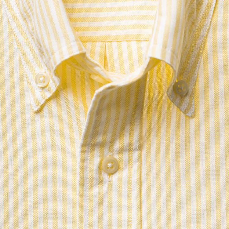 Yellow Stripe Spring Oxford Weekend Shirt